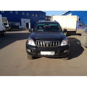 Дефлектор для капота (отбойник) TOYOTA LAND CRUISER PRADO 120 (2003-2008) «VIP-TUNING» с клыками