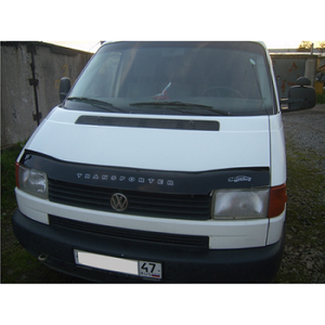 Дефлектор для капота (отбойник) VW T4   (1990-1998) «VIP-TUNING» прямые фары