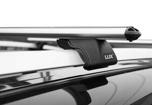 Багажник на рейлинги «LUX» КЛАССИК с дугами 1,2м аэро-классик (53мм) Hyundai Trajet (FO) минивен 2000-...