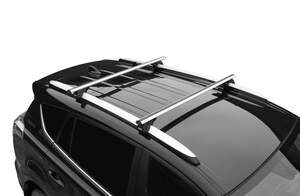 Багажник на рейлинги «LUX» КЛАССИК с дугами 1,2м аэро-классик (53мм) Land Rover Freelander Hard Top 1998-2006 Багажник на рейлинги «LUX» КЛАССИК с дугами 1,2м аэро-классик (53мм) Land Rover Freelander Hard Top 1998-2006
