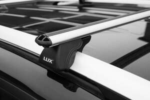 Багажник на рейлинги «LUX» КЛАССИК с дугами 1,3м аэро-классик (53мм) Toyota Land Cruiser (150) Prado (2009-н.в.)