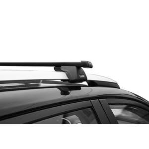 Багажник на рейлинги «LUX» КЛАССИК с дугами 1,2м прямоуг.в пластике Land Rover Freelander Hard Top 1998-2006