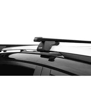 Багажник на рейлинги «LUX» КЛАССИК с дугами 1,2м прямоуг.в пластике Land Rover Freelander Hard Top 1998-2006
