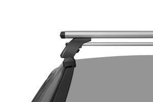 Багажник «LUX» с дугами 1,2м аэро-трэвэл (82мм) Opel Astra H Sd/Hb/GTC Hb3d, со штатными местами
