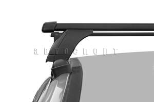 Багажник «LUX» с дугами 1,2м прямоуг. в пластике для а/м Lada Xray 2016-... г.в. Крепл. за двер.проемы