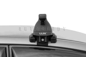 Багажник «LUX» с дугами 1,2м прямоуг. в пластике для а/м Lifan Solano 2008-... г.в. Крепл. за двер.проемы