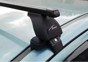 Багажник «LUX» с дугами 1,2м прямоуг. в пластике для а/м Renault Megane III Hb 2008-... Креп.за дв.проемы