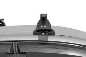 Багажник «LUX» с дугами 1,3 прямоуг. в пластике для а/м Ssang Yong Kyron 2005-... (без рейлингов) Креп.за дв.проем