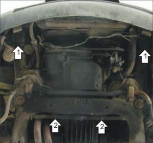 Защита MOTODOR двигателя Audi A6  1994-1997 Седан