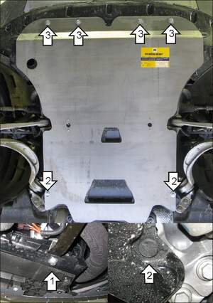 Защита MOTODOR двигателя, КПП Audi Q5  2008-2012 Внедорожник
