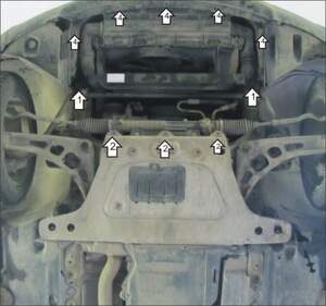 Защита MOTODOR радиатора BMW 3 (e46) 2001-2005 Седан