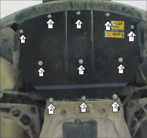 Защита MOTODOR радиатора BMW 3 (e46) 2001-2005 Седан
