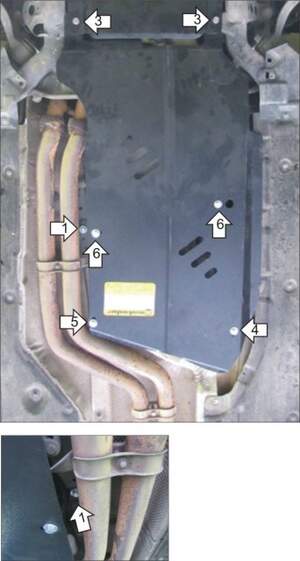 Усиленная защита КПП, раздаточной коробки (2 мм, сталь) для BMW X1 e84 2009-2014, BMW 3-Series e90 седан 2008-2011