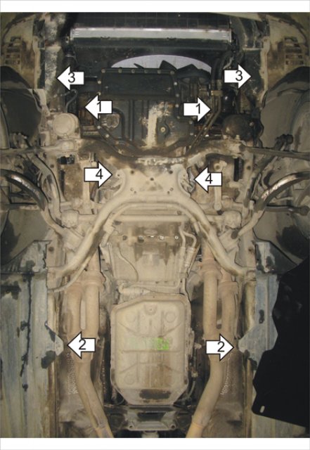 Защита MOTODOR двигателя, КПП BMW 5 (e39) 1995-2003 Седан