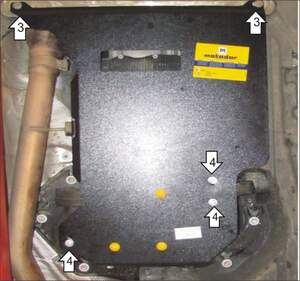 Защита MOTODOR КПП, разд.коробки BMW X6 (e71, E72) 2008-2010 Внедорожник