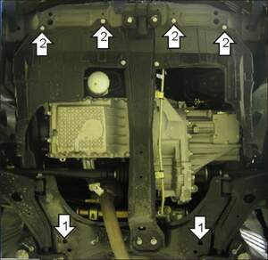Защита MOTODOR двигателя, КПП Chery Eastar Cross 2006- Вэн