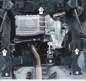 Защита MOTODOR двигателя, КПП Chery IndiS/X1/S 18d 2011- Хэтчбек