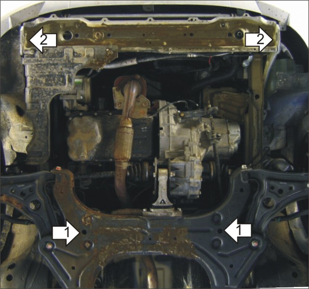 Защита MOTODOR двигателя, КПП Chevrolet Aveo  2003-2008 Седан, Хэтчбек