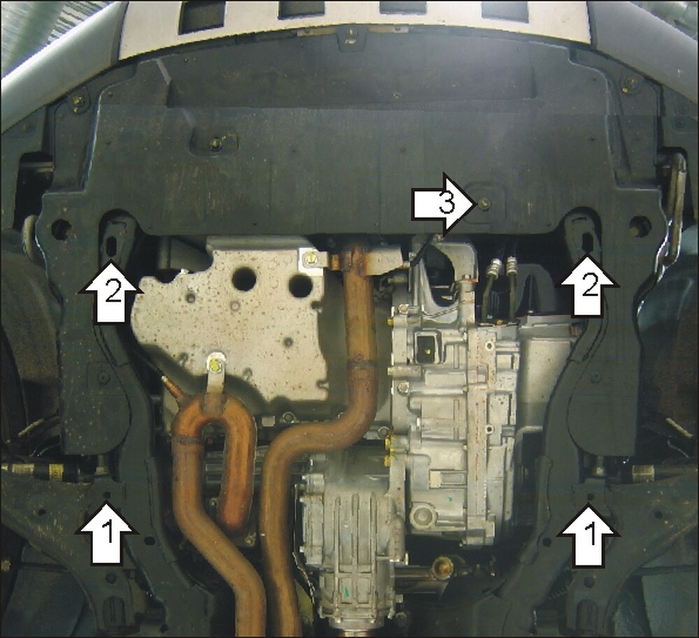 Защита MOTODOR двигателя, КПП Chevrolet Captiva  2006-2011 Внедорожник