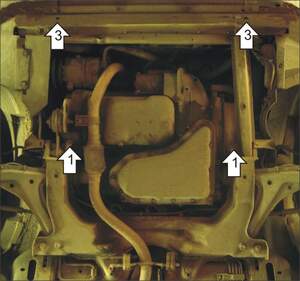 Защита MOTODOR двигателя, КПП Chevrolet Cavalier 1994-2004 купе, Седан, кабрио Защита MOTODOR двигателя, КПП Chevrolet Cavalier 1994-2004 купе, Седан, кабрио