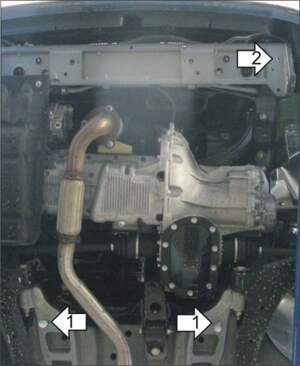 Защита MOTODOR двигателя, КПП Chevrolet Lanos 1997- Хэтчбек, Седан