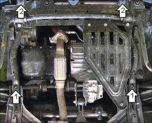Защита MOTODOR двигателя, КПП Chevrolet Spark  2004-2010 Хэтчбек