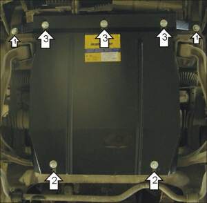 Усиленная защита картера двигателя, переднего дифференциала, радиатора (2 мм, сталь) для Suzuki Grand Vitara XL7 1998-2005, Suzuki Grand Vitara 1998-2005,