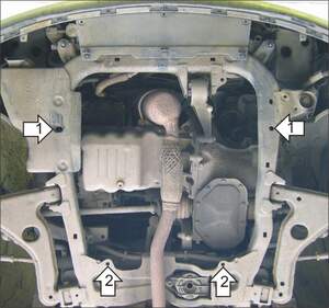Защита MOTODOR двигателя, КПП Chevrolet Viva 2003-2008 Седан