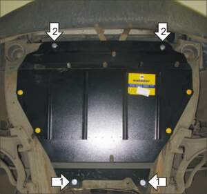Усиленная защита картера двигателя, КПП (2 мм, сталь) для Chrysler Pacifica 2003-2008