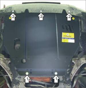 Защита MOTODOR двигателя, КПП Citroen Berlingo First 2008-2012 фургон