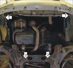 Защита MOTODOR двигателя, КПП Citroen Berlingo First 2008-2012 фургон