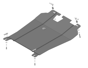 Защита MOTODOR двигателя, КПП Citroen C-Crosser  2007-2012 Внедорожник