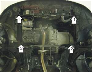 Защита MOTODOR двигателя, КПП Citroen C3  2002-2009 Хэтчбек