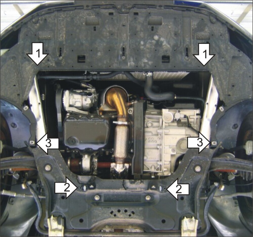 Защита MOTODOR двигателя, КПП Citroen C4 Picasso 2007-2010 Вэн