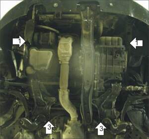 Защита MOTODOR двигателя, КПП Dodge Stratus 2003-2007 купе