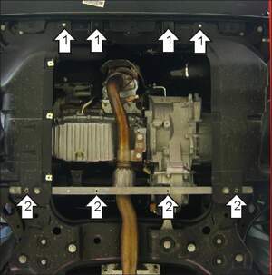 Защита MOTODOR двигателя, КПП FIAT Bravo  2006- Хэтчбек