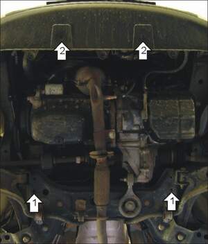 Защита MOTODOR двигателя, КПП FIAT Punto  1999-2003 Хэтчбек