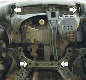 Защита MOTODOR двигателя, КПП Ford Escape 2001-2007 Внедорожник