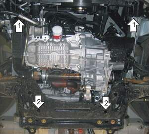 Защита MOTODOR двигателя, КПП Ford Fusion  2002-2012 Хэтчбек