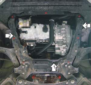 Защита MOTODOR двигателя, КПП Ford Mondeo IV 2010-2015 универсал, Хэтчбек, Седан