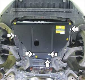 Защита MOTODOR двигателя, КПП Ford Mondeo IV 2010-2015 универсал, Хэтчбек, Седан