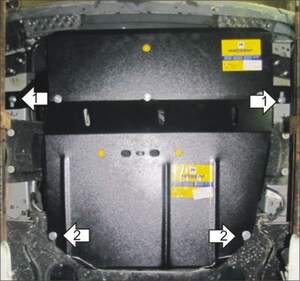 Защита MOTODOR двигателя, КПП, радиатора Ford Transit  2006-2011 Автобус, шасси, фургон