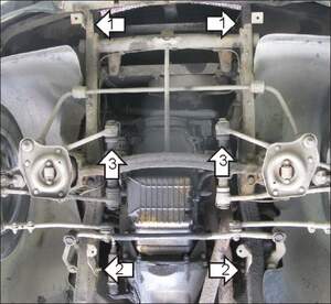 Защита MOTODOR двигателя Gaz 310221 Volga 1993-2004 универсал