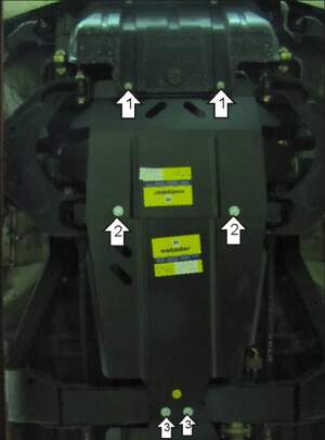 Защита MOTODOR двигателя, переднего дифференциала, КПП, разд.коробки Great Wall Hover H5 2010-2018 Внедорожник