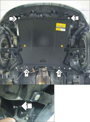 Защита MOTODOR двигателя, КПП Great Wall Hover M2 2013- Хэтчбек