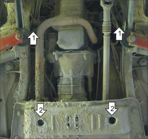 Усиленная защита картера двигателя, КПП (3 мм, сталь) для Jeep Wrangler II открытый внедорожник 1996-2008