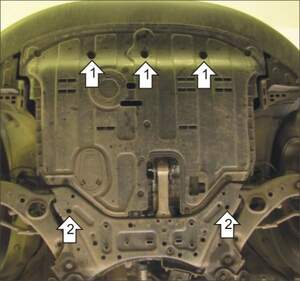 Защита MOTODOR двигателя, КПП KIA Sorento  2012- Внедорожник